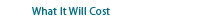 What It Will Cost